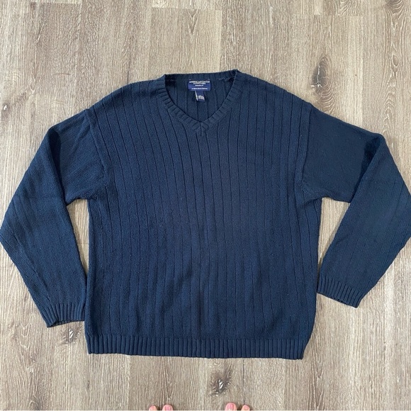 AMERICAN EAGLE OUTFITTERS Men’s V-neck Long Sleeve Sweater Size Large - Picture 1 of 4